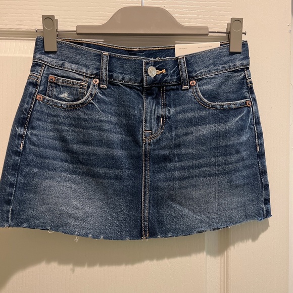 American eagle low rise mini jean skirt - Picture 1 of 5
